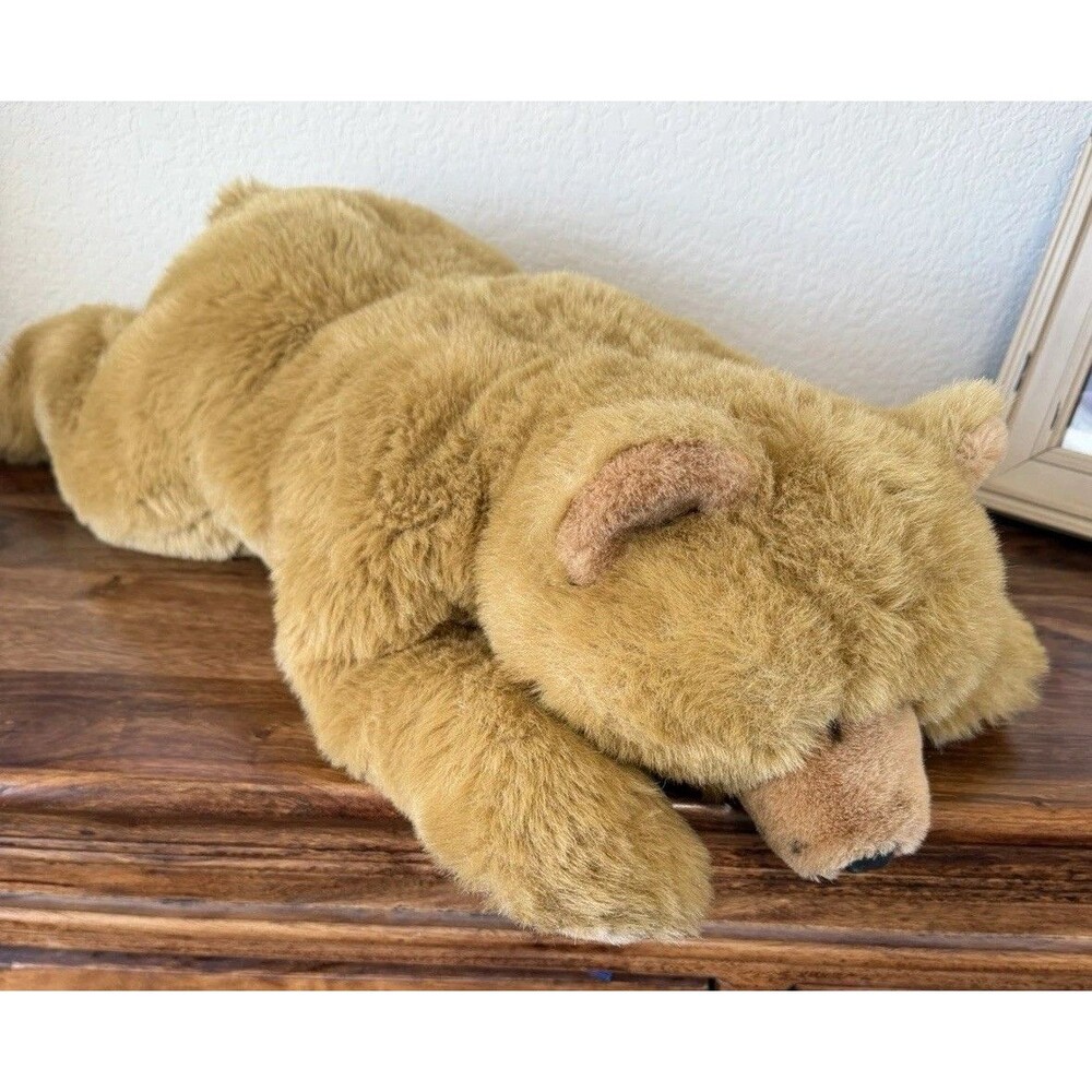 Vintage Mary Meyer Large Brown Bear 19" Lying Down